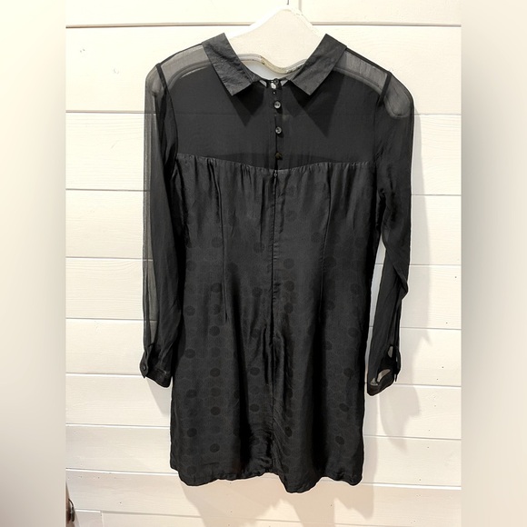 🖤 COQUETTE EN SOIE – Sheer Black Dress – Size M - Picture 11 of 11
